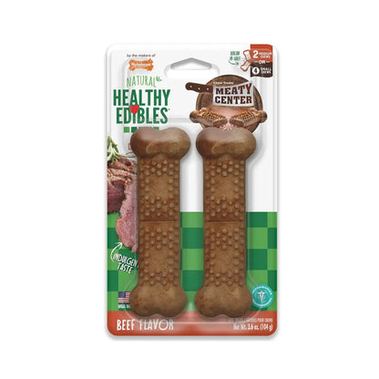 Nylabone Healthy Edibles Perro con Centro de Carne Vacuno 2 und 104 g