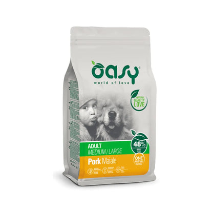 Oasy One Animal Protein  Perro Adult Medium/Large Pork 12 kg