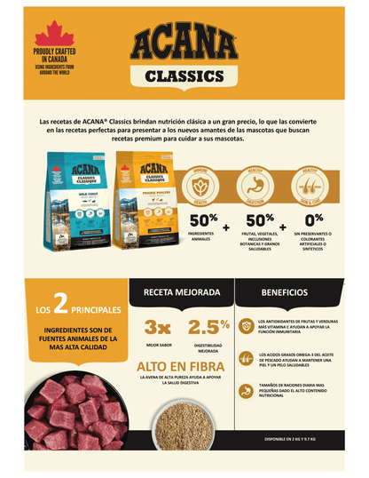 Pack 2x Acana Classic Wild Coast Perro 9.7kg
