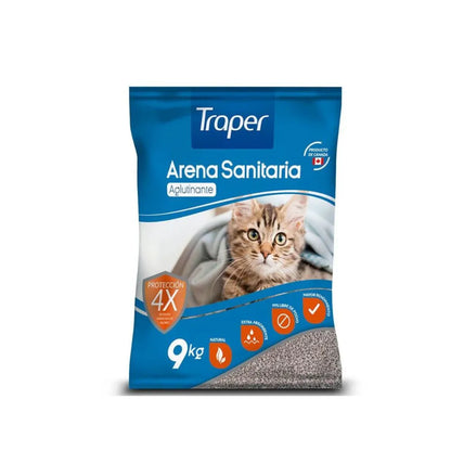 Pack 6x Arena Sanitaria para Gato Traper 9 kg