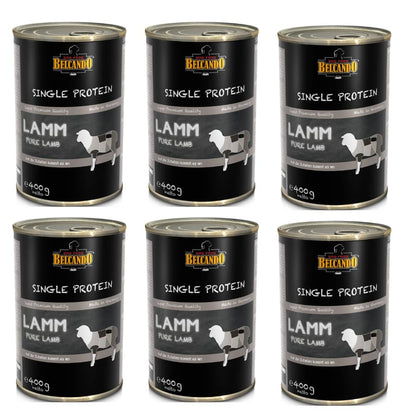 Pack 6x Belcando Lata Single Protein Cordero 400 g