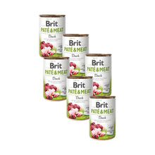 Pack 6x Lata Brit Pate & Meat Duck 400 g