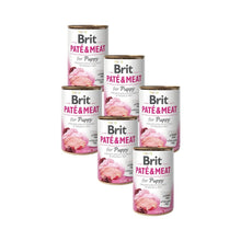 Pack 6x Lata Brit Paté & Meat Puppy 400 g