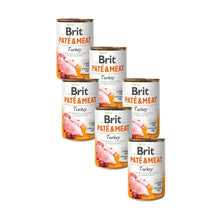 Pack 6x Lata Brit Pate & Meat Turkey 400 g