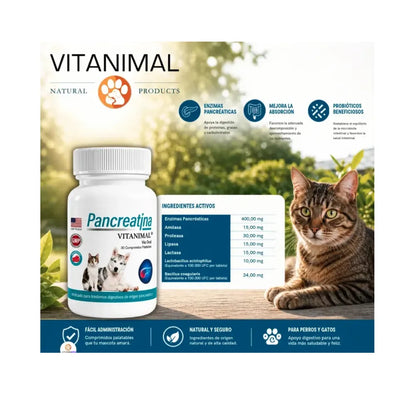 Pancreatina Vitanimal 30 comprimidos
