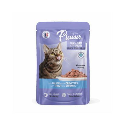 Plaisir Gato Adulto Trucha y Camarones 100 g