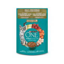 PURINA ONE® Adultos y Gatitos Multi Proteína Sobre 85 g