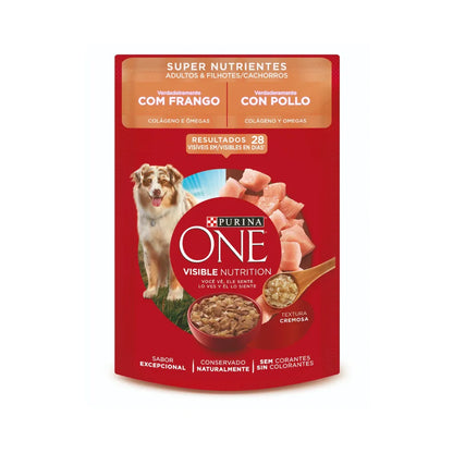 PURINA ONE® Adultos y Cachorros Super Nutrientes Sobre 85 g