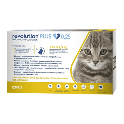 Pack 6 x Revolution Plus Gato 0.25 ml