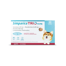 Simparica Trio en 3 comprimidos (10 a 20 kg)