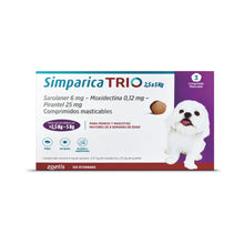 Simparica Trio en 3 comprimidos (2.5 a 5 kg)