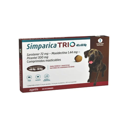 Simparica Trio en 3 comprimidos (40 a 60 kg)