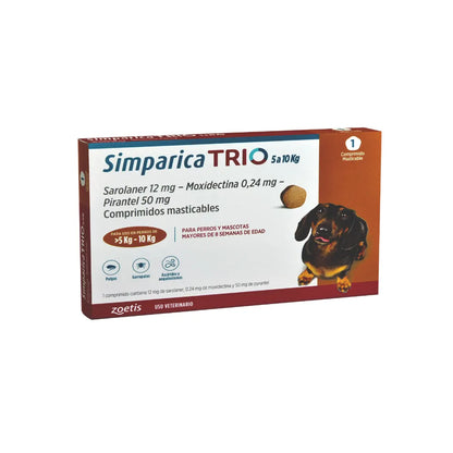 Simparica Trio (5 a 10 kg) en 1 comprimido