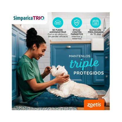 Simparica Trio en 3 comprimidos (5 a 10 kg)