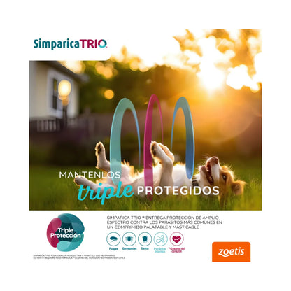 Simparica Trio en 3 comprimidos (5 a 10 kg)
