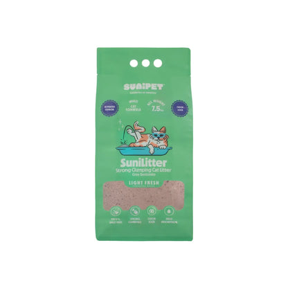 Sunilitter Arena Sanitaria Aglutinante Con Carbón Activado Aroma Fresh 7,5 Kg