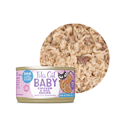 Tiki Cat Baby Whole Foods Chicken Y Egg Wet Food 70 g
