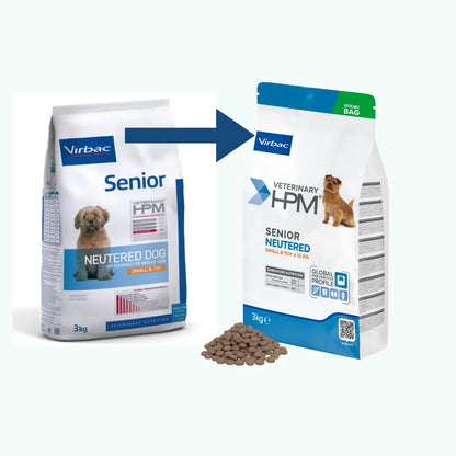 VIRBAC HPM Senior Neutered Dog Small & Toy 3 kg