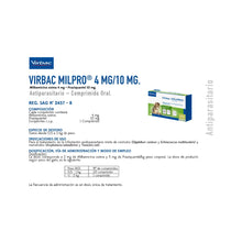 Virbac Milpro Gatos 0,5 a 2 kg (4 mg / 10 mg) x 2 Comprimidos